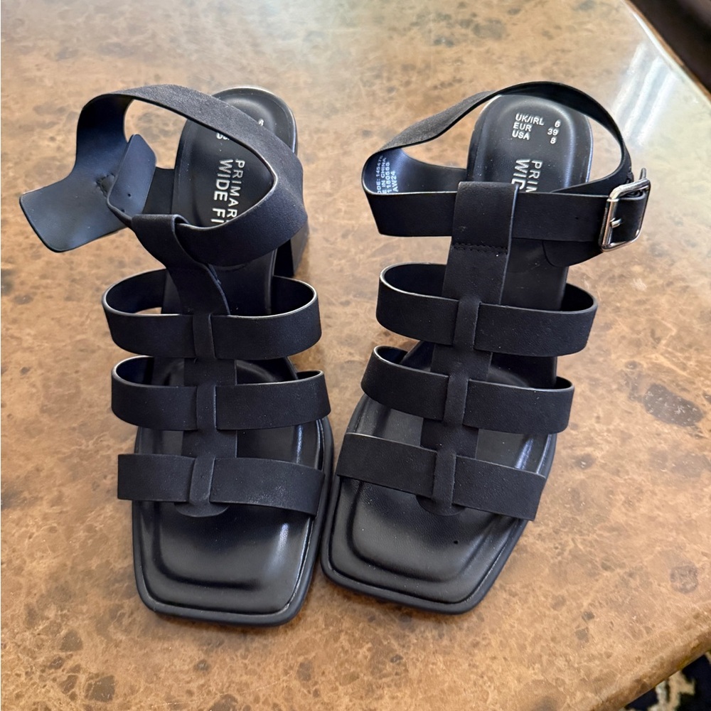 Primark Black Strappy Sandals